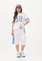 GCDS Shorts bianco per donna, ragazzi e bambini con logo C1BJQL710J338 100E GCDS 