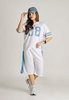 GCDS Shorts bianco per donna, ragazzi e bambini con logo C1BJQL710J338 100E GCDS 