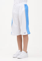 GCDS Shorts bianco per donna, ragazzi e bambini con logo C1BJQL710J338 100E GCDS 