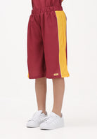 GCDS Shorts bordeaux per donna, ragazzi e bambini con logo C1BJQL710J338 468Y GCDS 