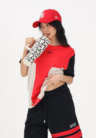 GCDS T-shirt a manica corta multicolore per uomo e donna con motivo color block C1MEQC038J101 436U GCDS 