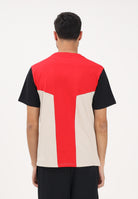 GCDS T-shirt a manica corta multicolore per uomo e donna con motivo color block C1MEQC038J101 436U GCDS 