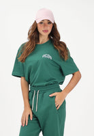 GCDS T-shirt a manica corta verde per uomo e donna con stampa logo C1MEQC041J104 883G GCDS 