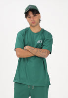 GCDS T-shirt a manica corta verde per uomo e donna con stampa logo C1MEQC041J104 883G GCDS 