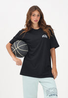 GCDS T-shirt a manica corta nera per uomo e donna con stampa logo C1MEQC041J104 999G GCDS 