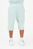 GCDS Shorts sportivo verde acqua per uomo e donna con stampa logo C1MEQL216F004 818G GCDS 