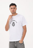 GCDS T-shirt a manica corta bianca per uomo e donna con stampa C1MWQC065J079 100A GCDS 