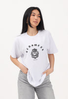 GCDS T-shirt a manica corta bianca per uomo e donna con stampa C1MWQC065J079 100A GCDS 
