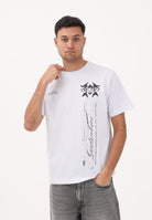 GCDS T-shirt a manica corta bianca per uomo e donna con stampa C1MWQC070J079 100B GCDS 