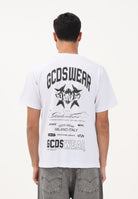 GCDS T-shirt a manica corta bianca per uomo e donna con stampa C1MWQC070J079 100B GCDS 