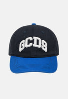 GCDS Cappello con visiera blu e azzurro per uomo e donna con logo C1UJQN712T800 782E GCDS 
