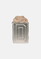GCDS Borsa a mano argento da donna con logo GCDS in rilievo 3D GCDSD001 01 GCDS 