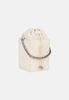 GCDS Borsa a mano panna da donna con logo GCDS in rilievo 3D GCDSD001 10 GCDS 