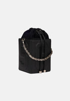 GCDS Borsa a mano nera da donna con logo GCDS in rilievo 3D GCDSD001 99 GCDS 