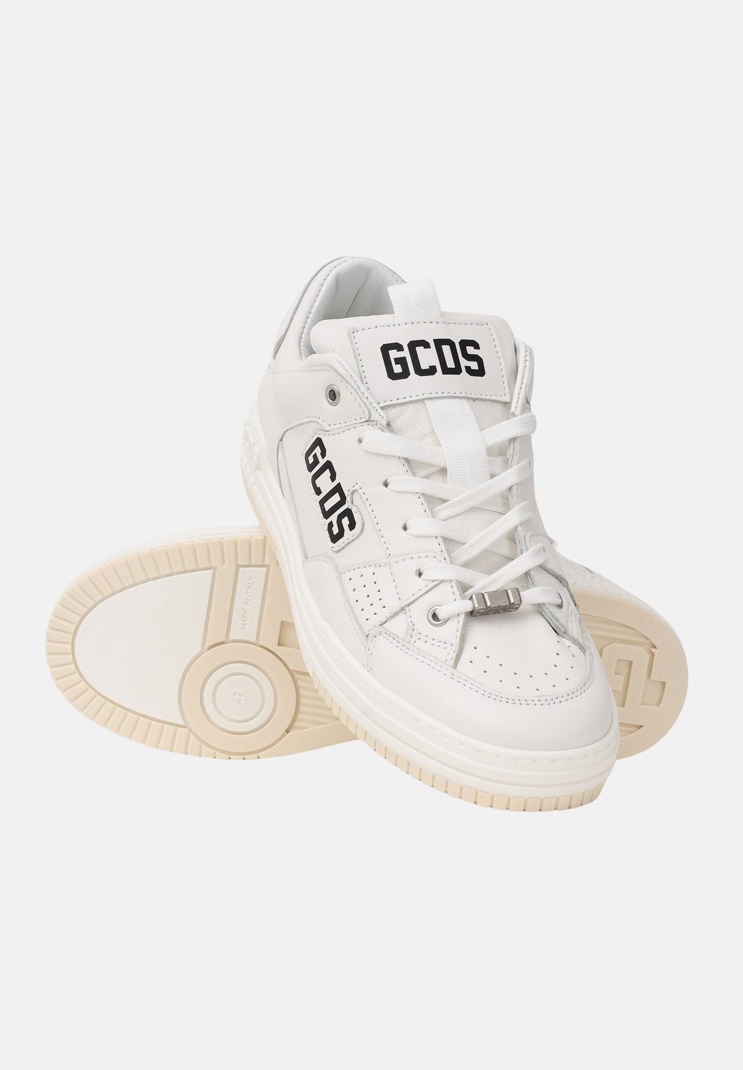 GCDS Sneakers bianche da uomo con logo GCU1136 034 GCDS 