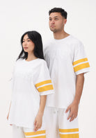 GCDS T-shirt a manica corta bianca per uomo e donna con logo Z0MLQC106J101 100Y GCDS 