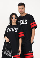 GCDS T-shirt a manica corta nera per uomo e donna con logo Z0MLQC106J101 999R GCDS 