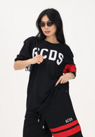 GCDS T-shirt a manica corta nera per uomo e donna con logo Z0MLQC106J101 999R GCDS 
