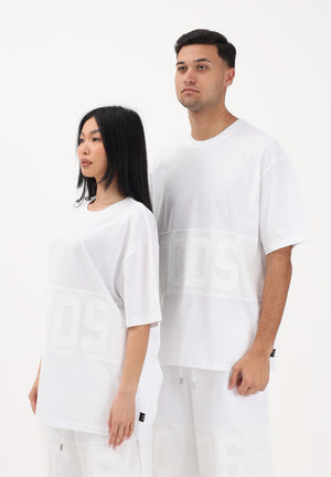 GCDS T-shirt a manica corta bianca per uomo e donna con logo Z0MLQC109J101 100A GCDS 