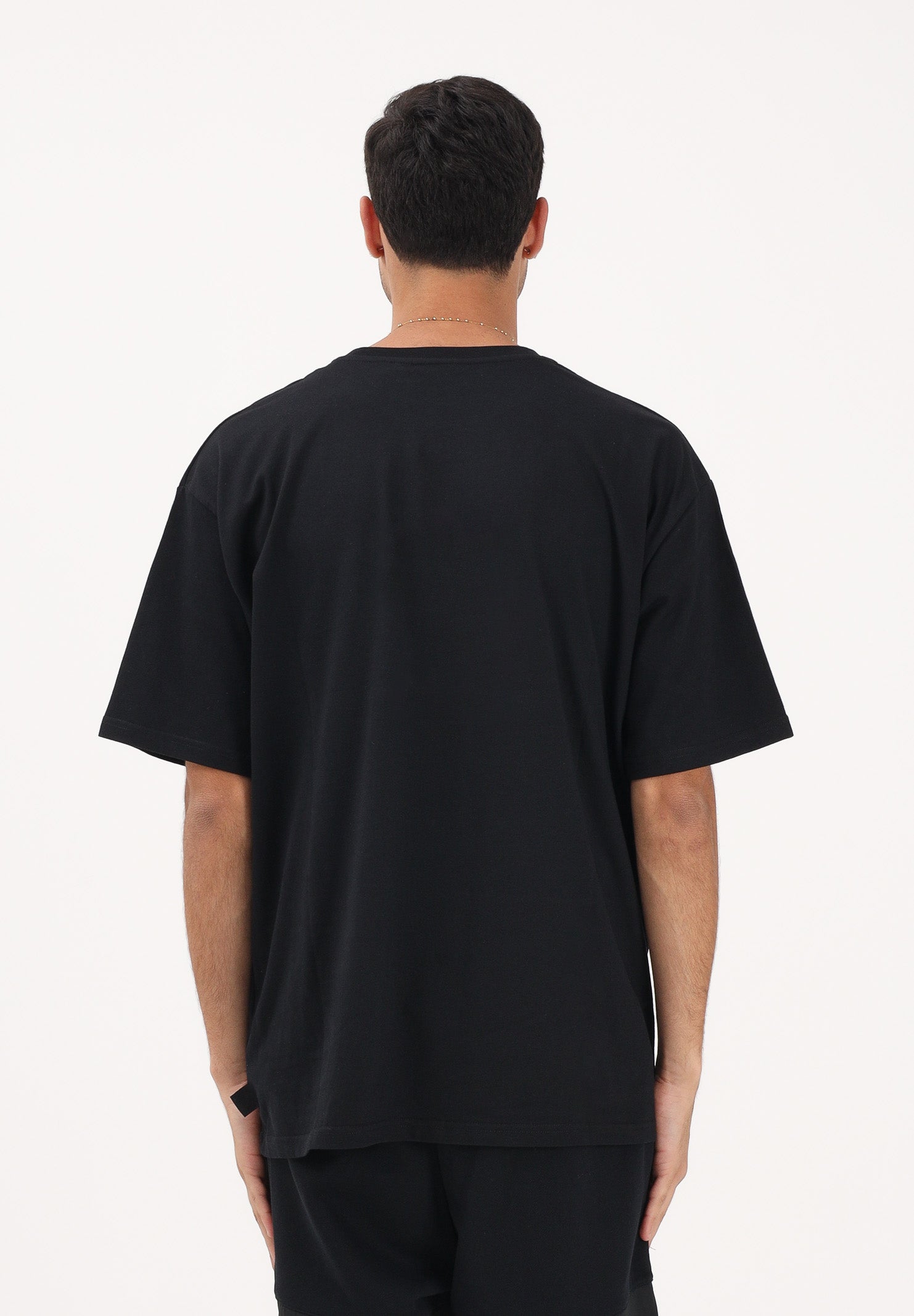 GCDS T-shirt a manica corta nera per uomo e donna con logo Z0MLQC109J101 999B GCDS 