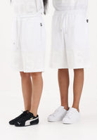 GCDS Shorts sportivo bianco per uomo e donna con logo Z0MLQL230F004 100A GCDS 