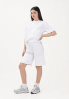 GCDS Shorts sportivo bianco per uomo e donna con logo Z0MLQL230F004 100A GCDS 