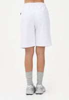 GCDS Shorts sportivo bianco per donna, ragazzi e bambini con logo<BR/> Z0UJQL599F004 100A GCDS 