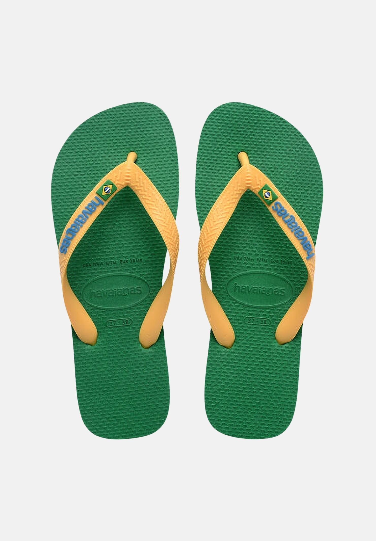 HAVAIANAS Infradito Brasil Logo verdi e gialli per uomo e donna 4110850 2079 HAVAIANAS 
