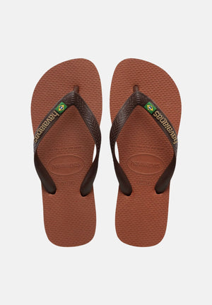 HAVAIANAS Infradito Brasil Logo marroni per uomo e donna 4110850 2815 HAVAIANAS 