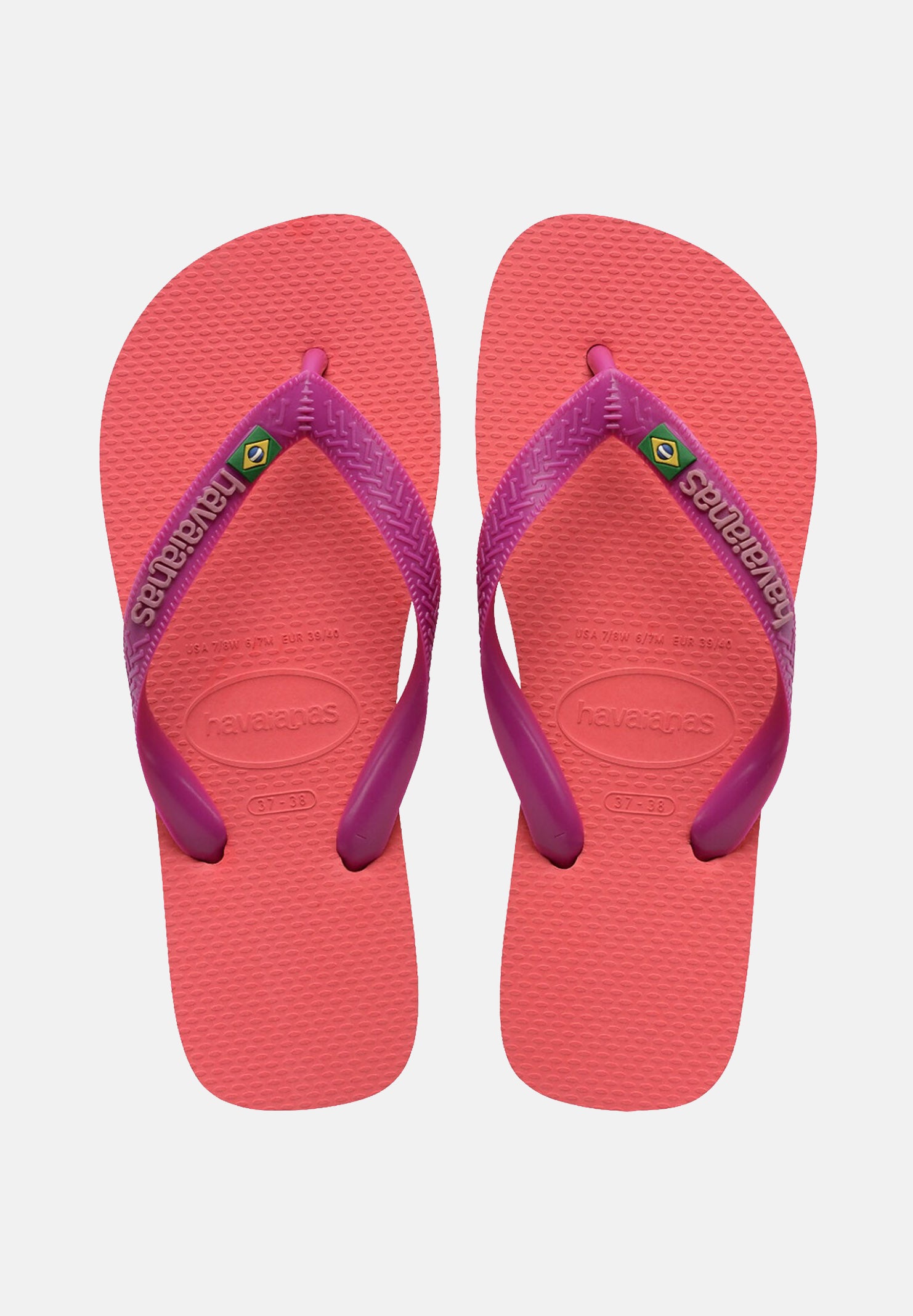HAVAIANAS Infradito Brasil Logo corallo da bambina 4110850 4380 HAVAIANAS 