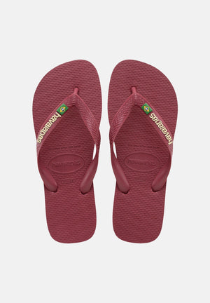 HAVAIANAS Infradito Havaianas Brasil Logo bordeaux per uomo e donna 4110850 9339 HAVAIANAS 