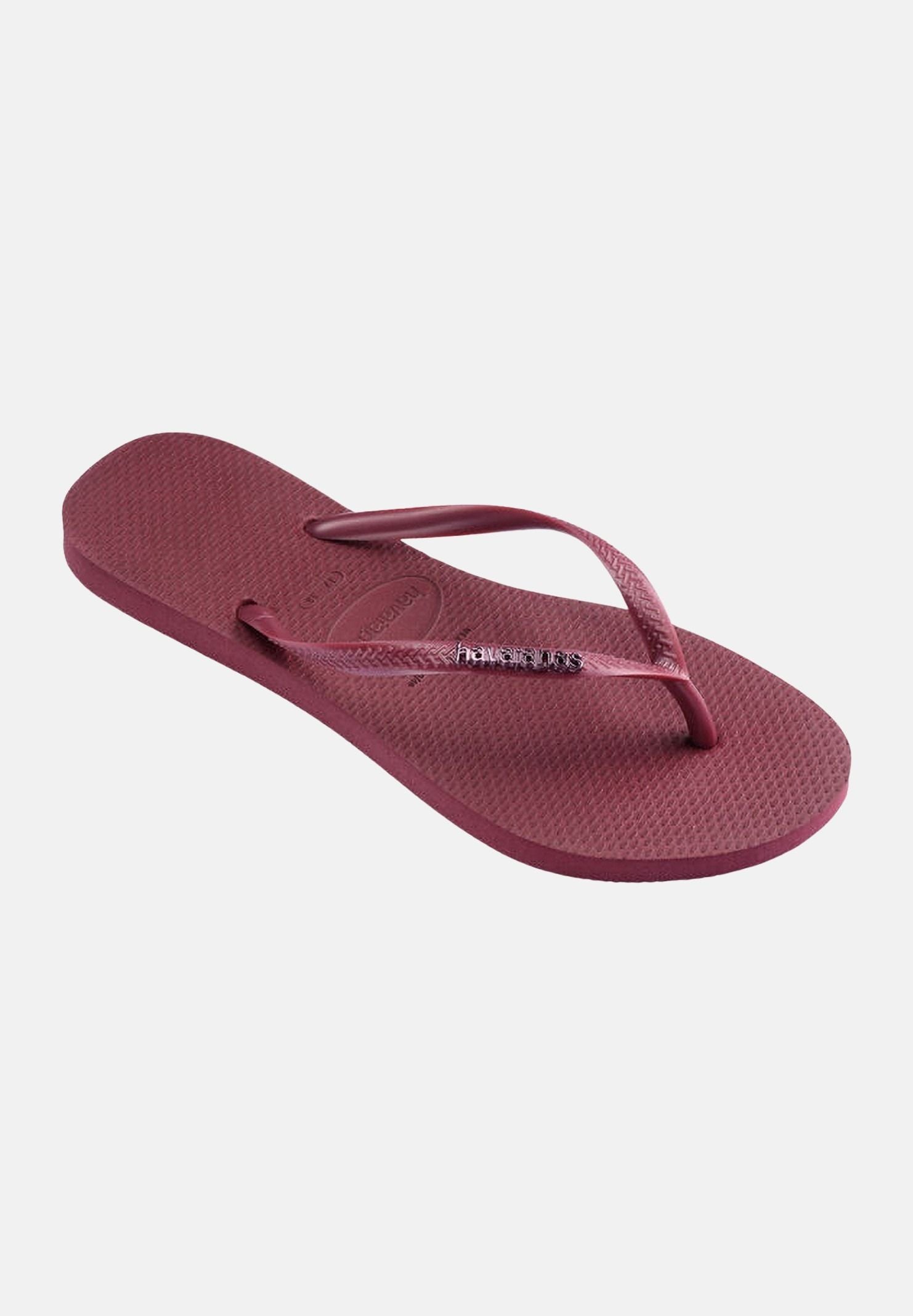 HAVAIANAS Infradito Slim Logo Metallic bordeaux da donna 4119875 9339 HAVAIANAS 