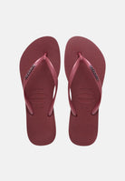 HAVAIANAS Infradito Slim Logo Metallic bordeaux da donna 4119875 9339 HAVAIANAS 