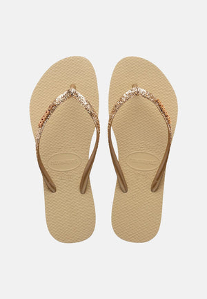 HAVAIANAS Infradito Slim Glitter II sabbia da bambina 4146975 0154 HAVAIANAS 