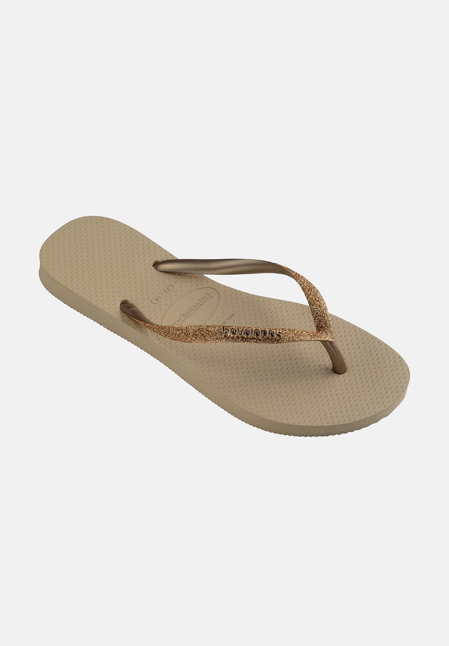 HAVAIANAS Infradito Slim Glitter II sabbia da bambina 4146975 0154 HAVAIANAS 