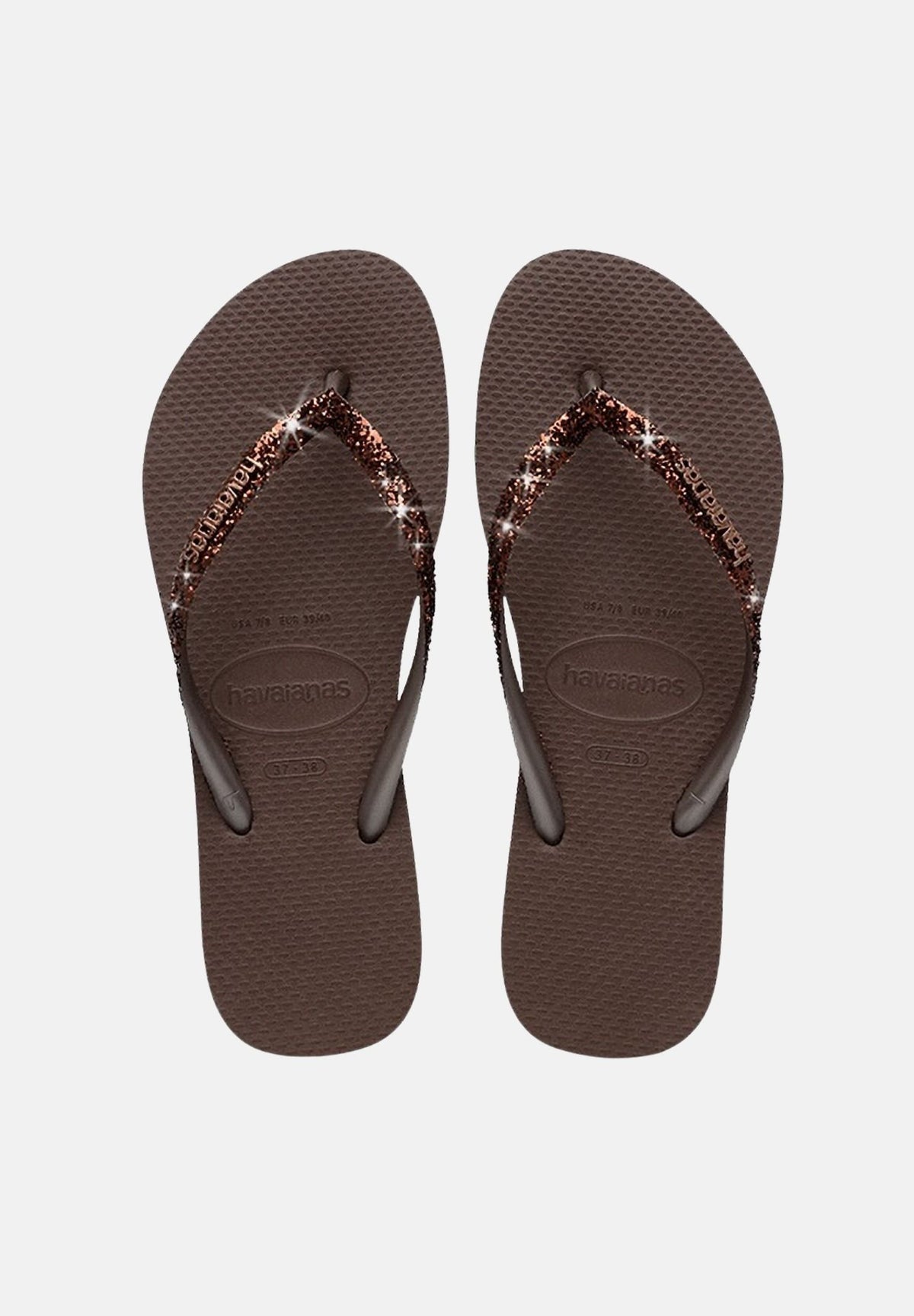 HAVAIANAS Infradito Slim Glitter II marrone da donna 4146975 0727 HAVAIANAS 