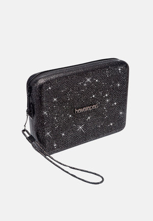 HAVAIANAS Pochette Necessaire Glitter nera da donna 4147274 0090 HAVAIANAS 