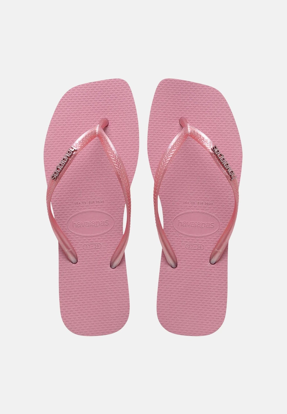 HAVAIANAS Infradito Square Logo Metallic rosa da donna 4148257 1105 HAVAIANAS 