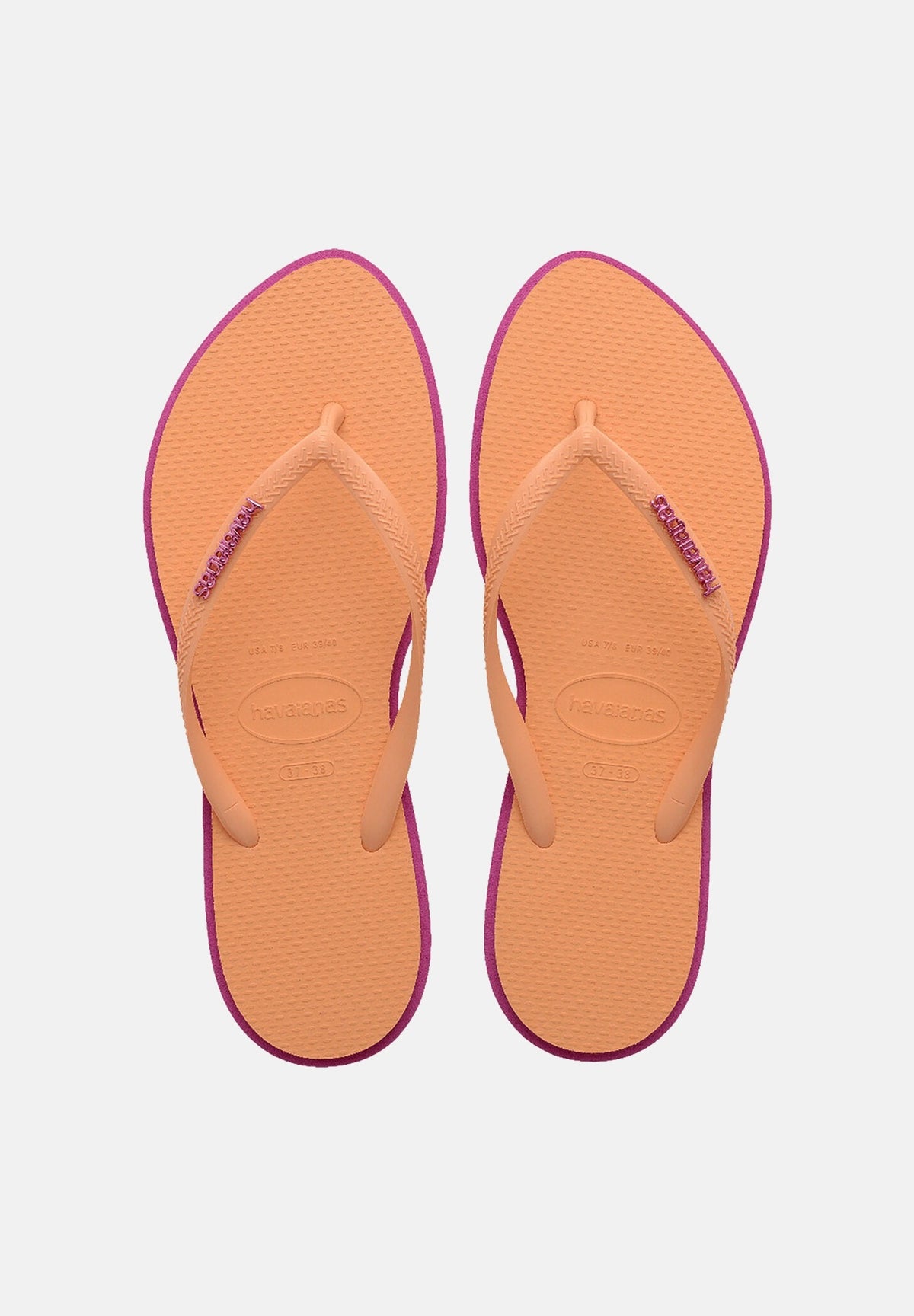 HAVAIANAS Infradito Havaianas Slim Point arancio e fucsia da donna 4149584 4622 HAVAIANAS 