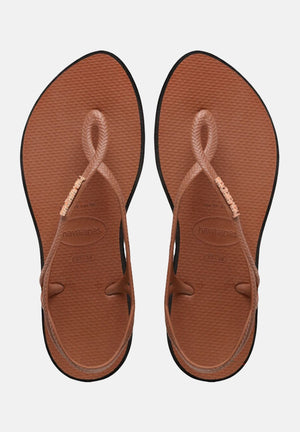 HAVAIANAS Infradito Havaianas Luna Point Rust Black marroni da donna 4149921 1696 HAVAIANAS 