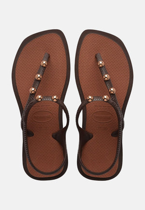 HAVAIANAS Sandali Flash Fusion marroni da donna 4150244 7909 HAVAIANAS 