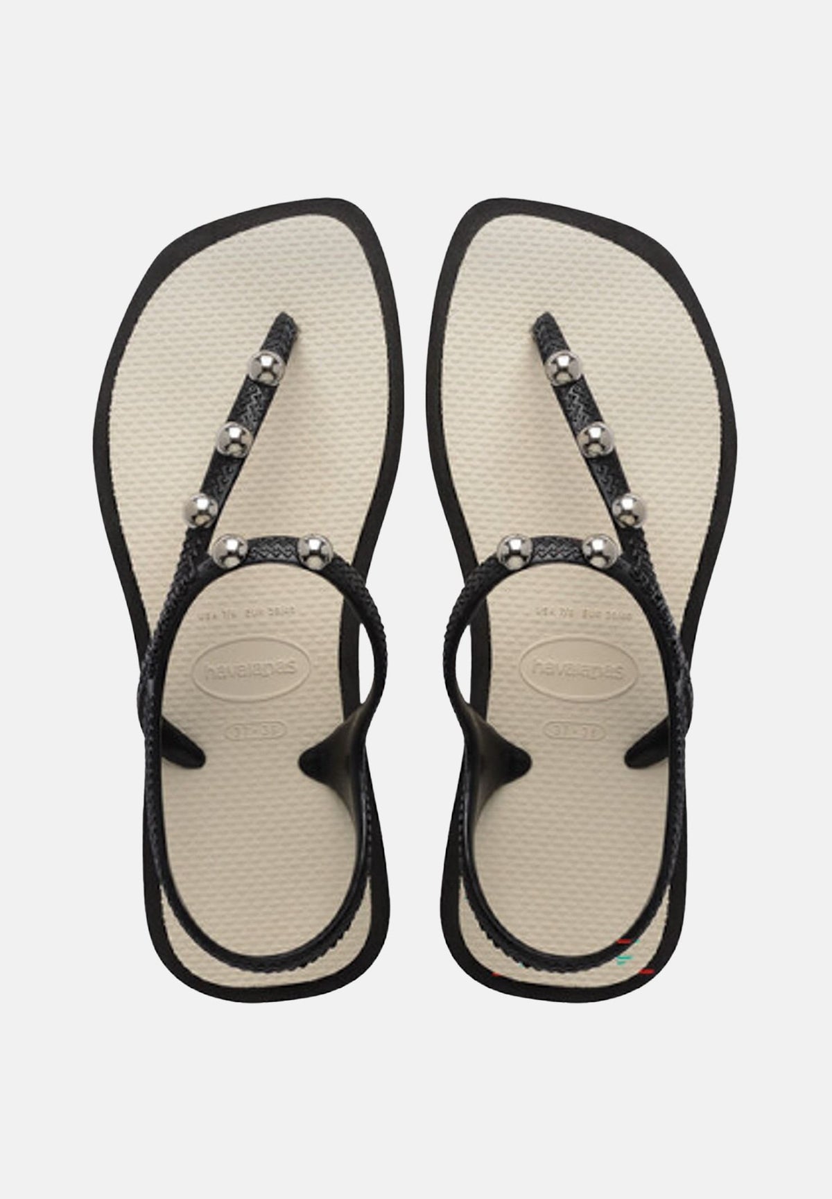 HAVAIANAS Sandali Flash Fusion beige sabbia e nero donna 4150244. 9576 HAVAIANAS 