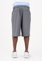 I'M BRIAN Bermuda grigio da uomo con elastico in cotone BE3682 GRIG I'M BRIAN 