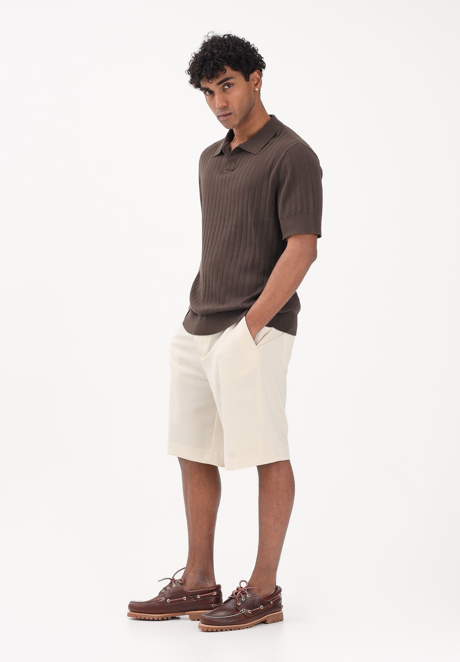 I'M BRIAN Shorts panna da uomo BE3687 PA I'M BRIAN 