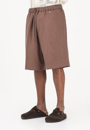 I'M BRIAN Shorts in lino marrone da uomo BE3695 020 I'M BRIAN 