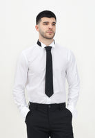 I'M BRIAN Camicia manica lunga bianca da uomo adatta per gemelli CA2939 BIANCO I'M BRIAN 