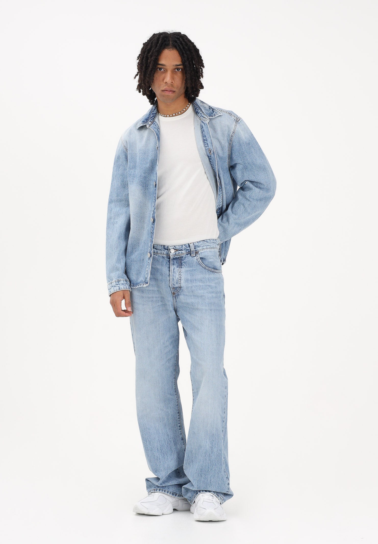 I'M BRIAN Jeans in denim chiaro da uomo FLAREL426 L426 I'M BRIAN 