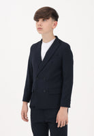 I'M BRIAN giacca doppiopetto blu navy bambino GIA3655J BL I'M BRIAN 