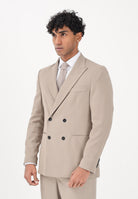 I'M BRIAN Giacca doppiopetto beige da uomo GIA3657 TA I'M BRIAN 