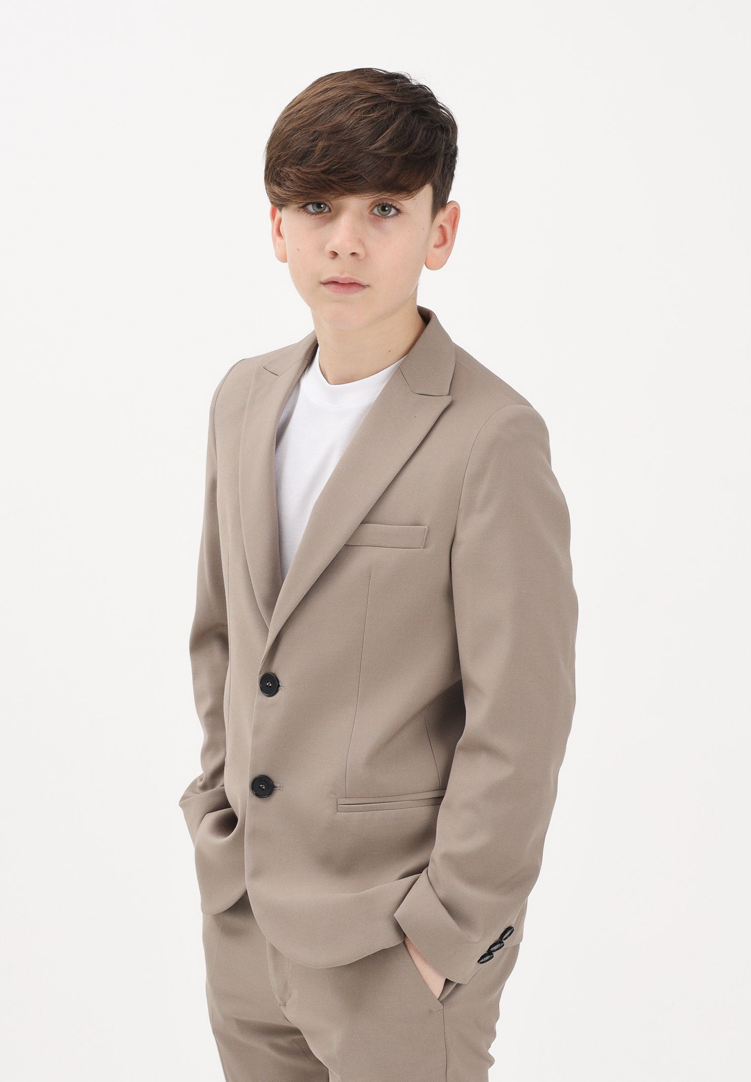 I'M BRIAN Giacca beige da bambino GIA3658J TA I'M BRIAN 